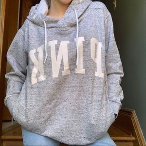 PINK Grey Hoodie
